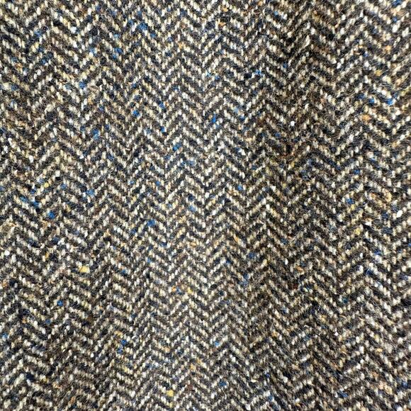 Talbots Wool Blend Brown Herringbone Midi Straight Skirt Womens Size 14 Office - Picture 5 of 13